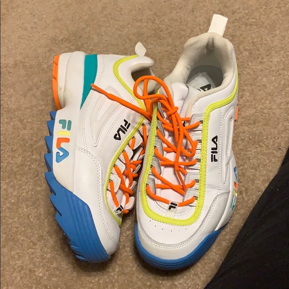 multicolor fila shoes